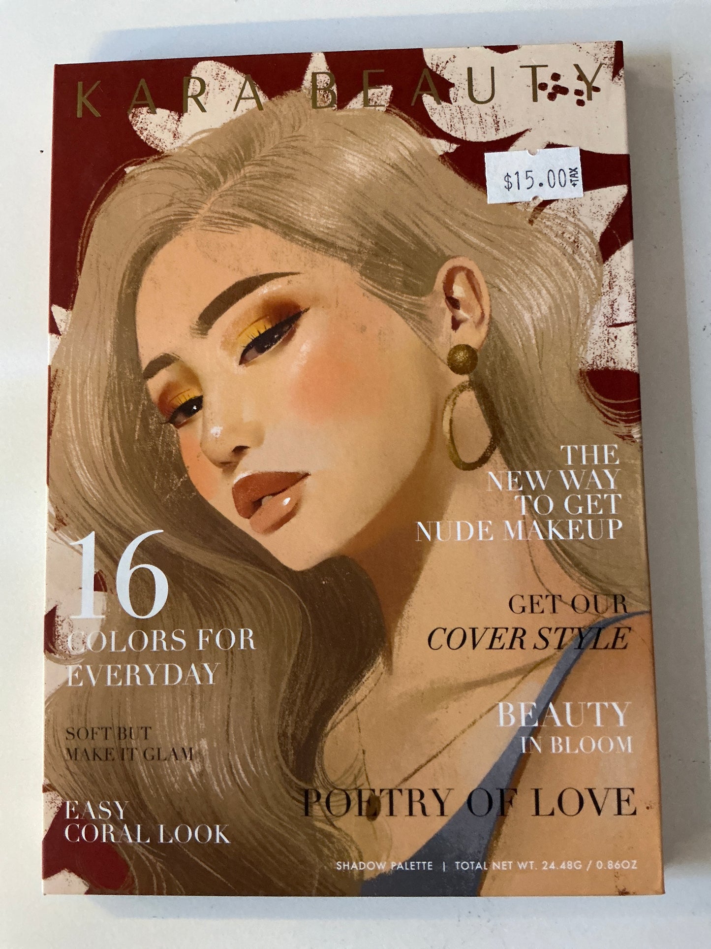 NWOB Kara Beauty 16 color Poetry of Love Magazine Collection eye & face palette