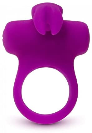 Frisky Bunny Vibrating Ring in Perfectly Black and Purple