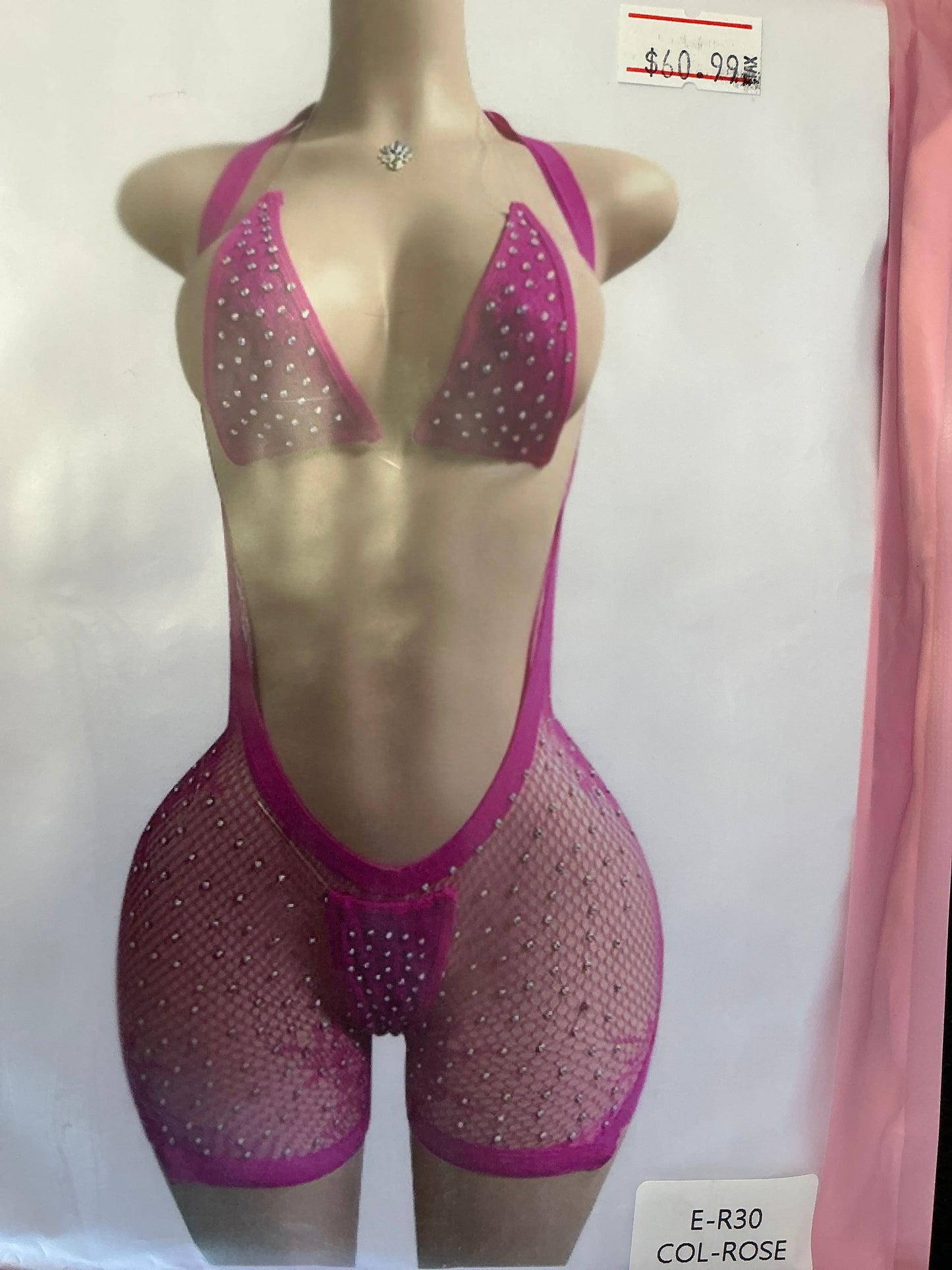 3 pc Diamond clear straps dance ware