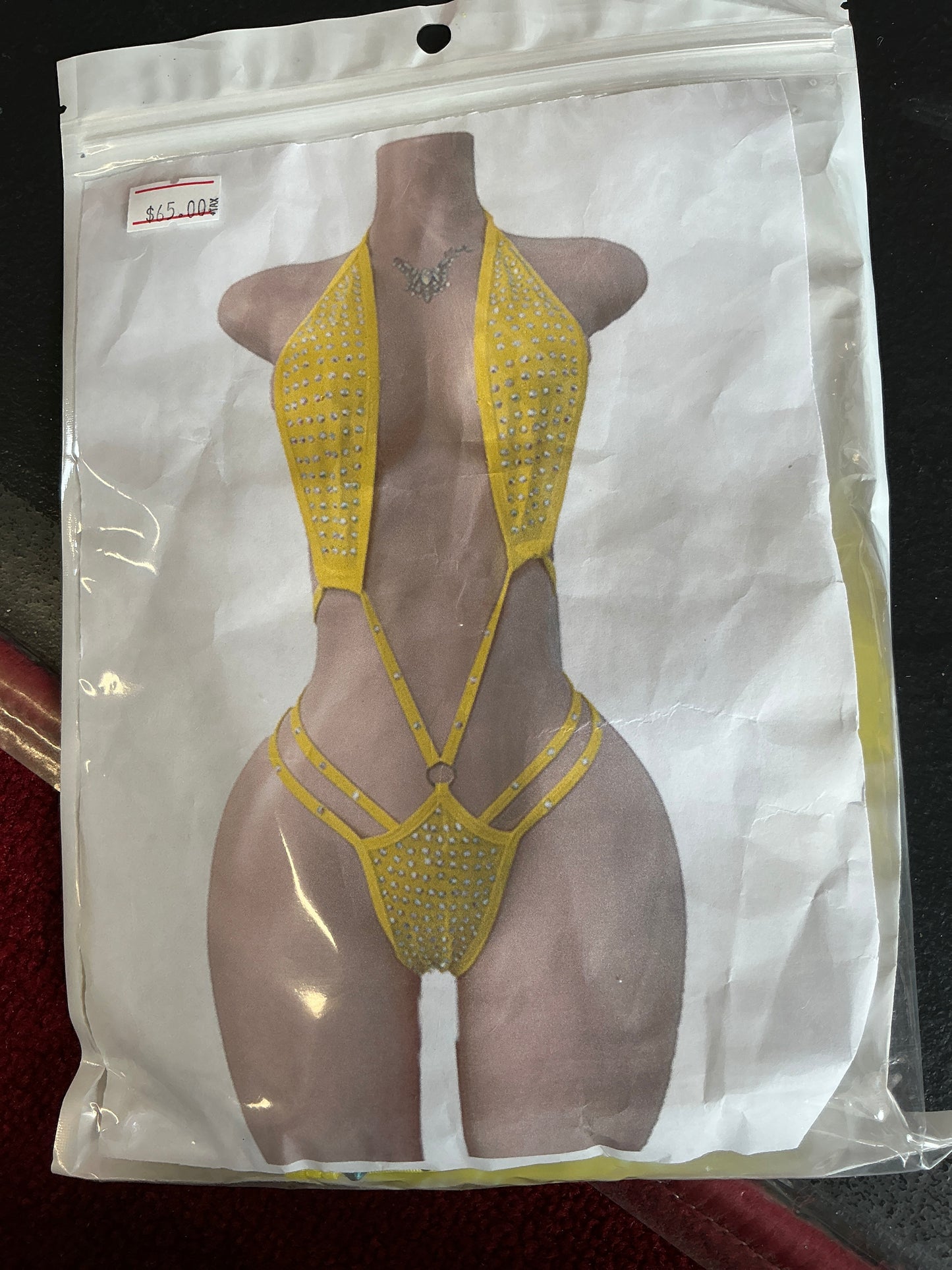1 pc diamonds lingerie set