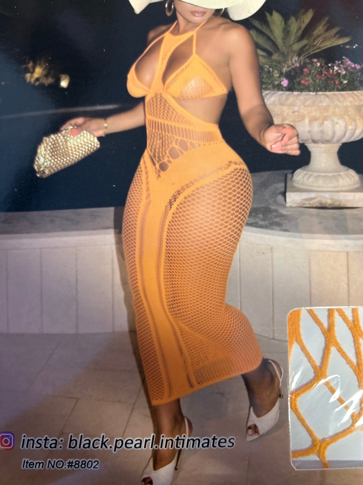 Orange Bikini Dress