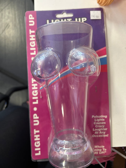 Light up Boobis beer glass