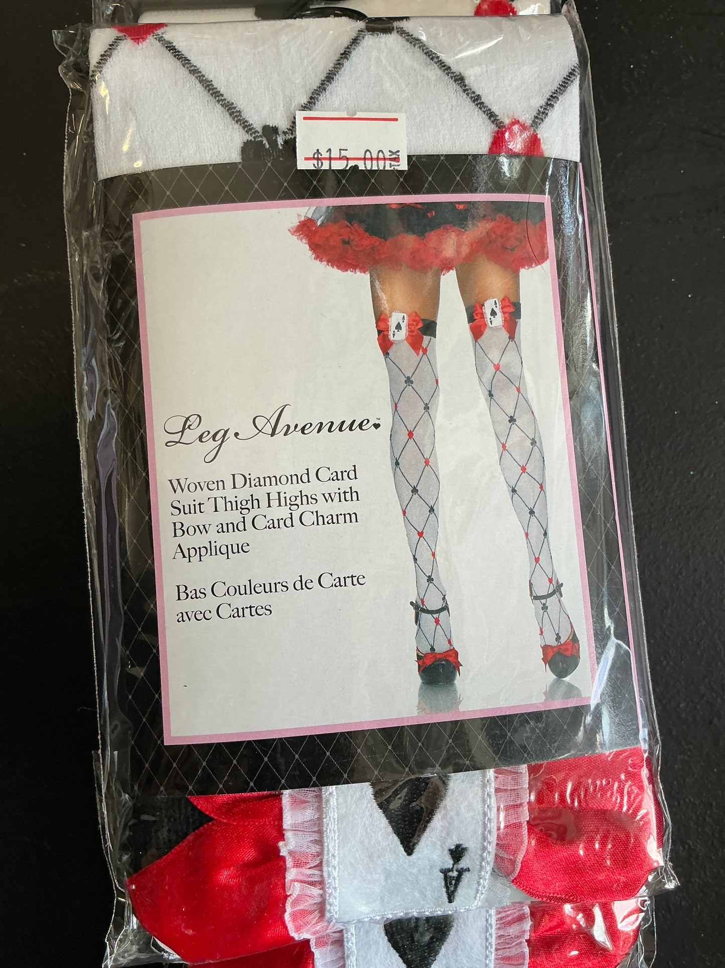 Diamond card, height, thighs