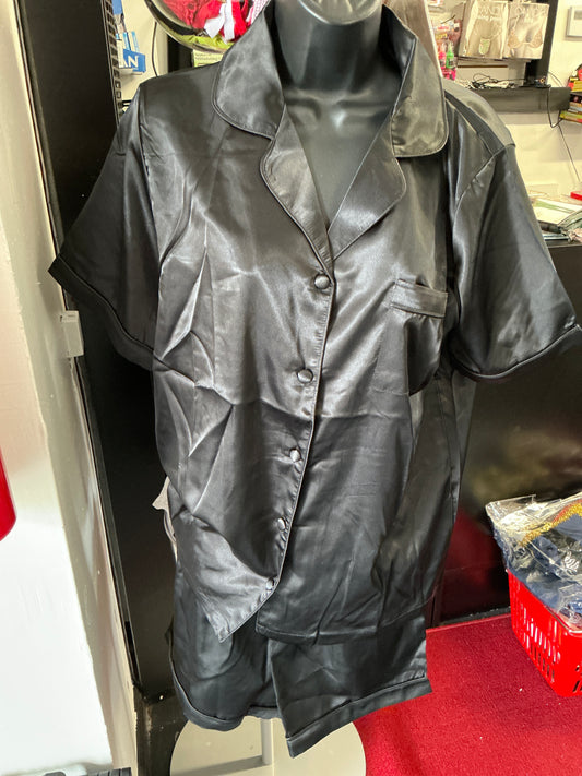 Black Satin pajamas