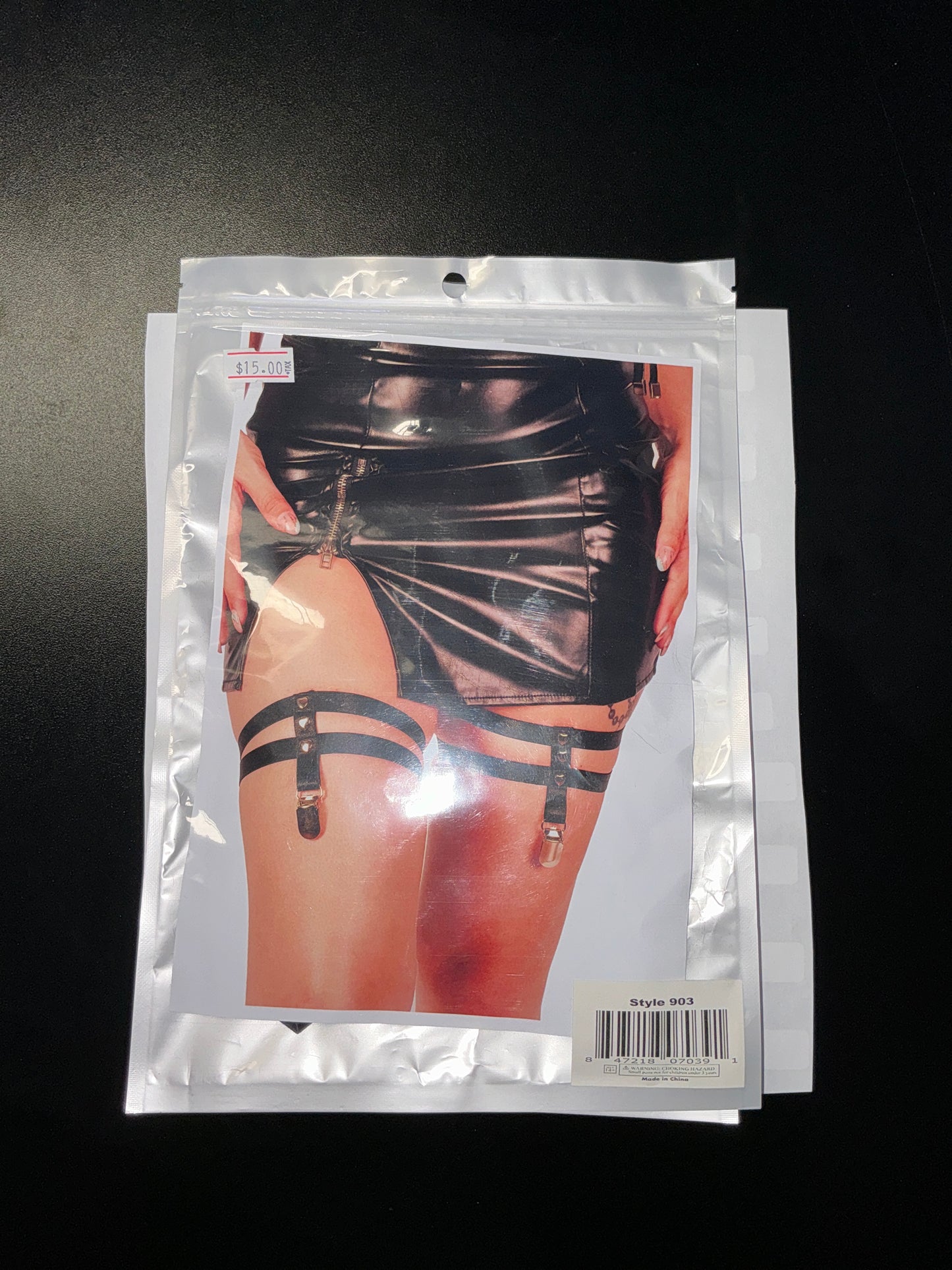 Double Strap Garter With Clip