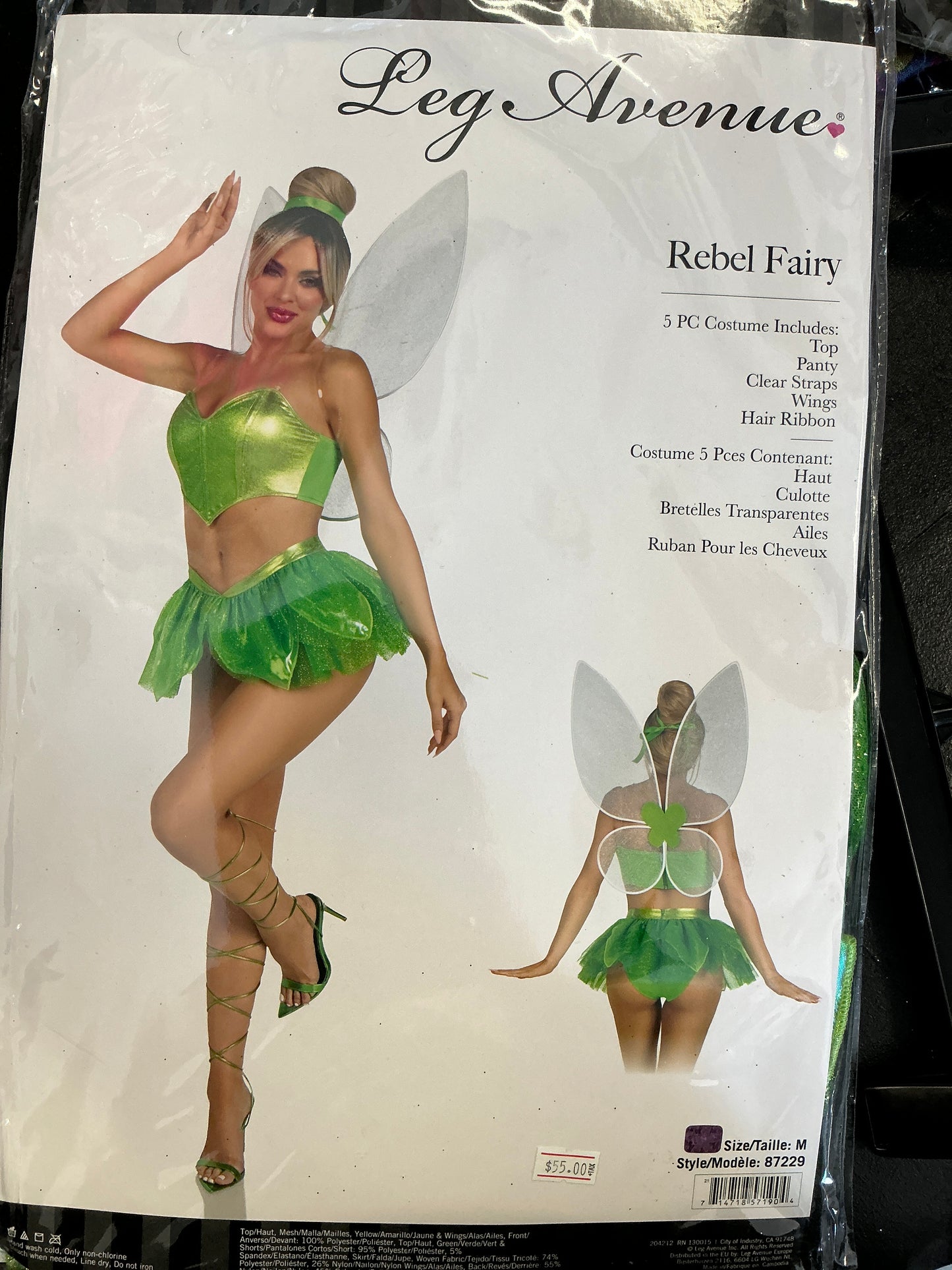 Tinker, Bell costume