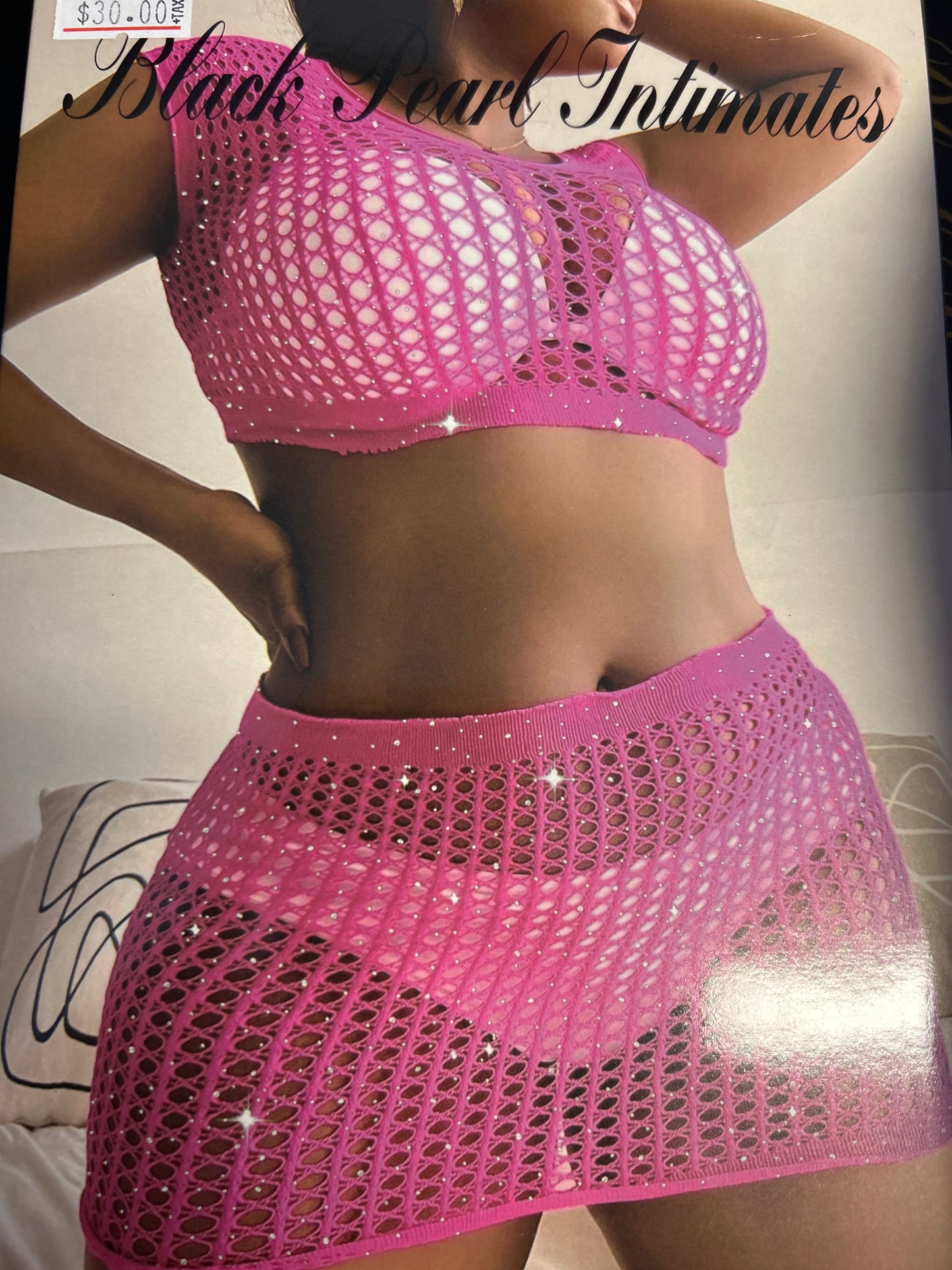 Pink Plus Skirt Set