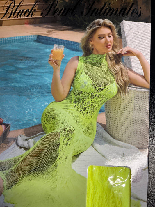 Lime Beach Dress