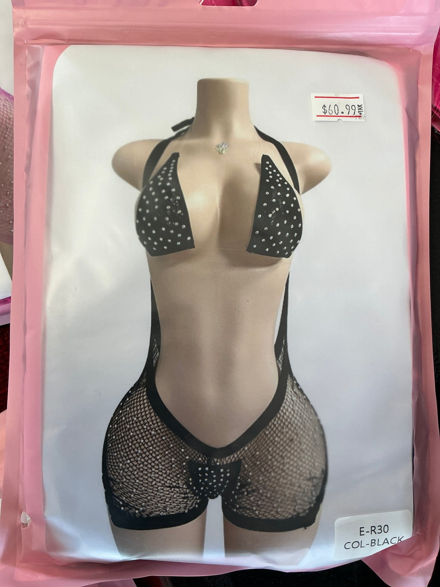 3 pc Diamond clear straps dance ware
