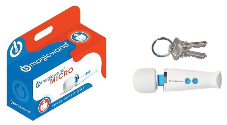 Magic Wand Micro HIT60 - Cordless - Compact Multi-Speed with Soft Silicone Head & Flexible Neck - Personal Massagers for Women, Neck, Hand, Back, Muscle, and Head Massager