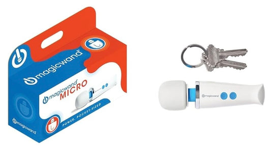 Magic Wand Micro HIT60 - Cordless - Compact Multi-Speed with Soft Silicone Head & Flexible Neck - Personal Massagers for Women, Neck, Hand, Back, Muscle, and Head Massager