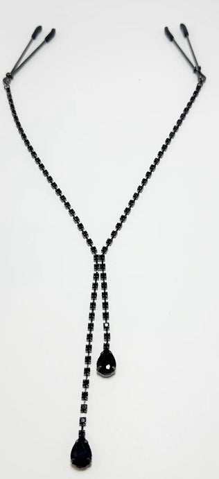 RHINESTONE DANGLE CLAMPS