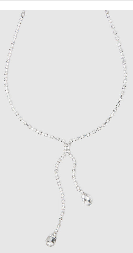 RHINESTONE DANGLE CLAMPS