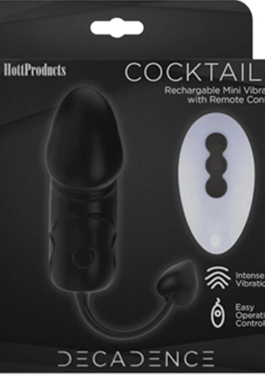 Decadence Cocktailz Silicone Vibrating Plug With Remote Control