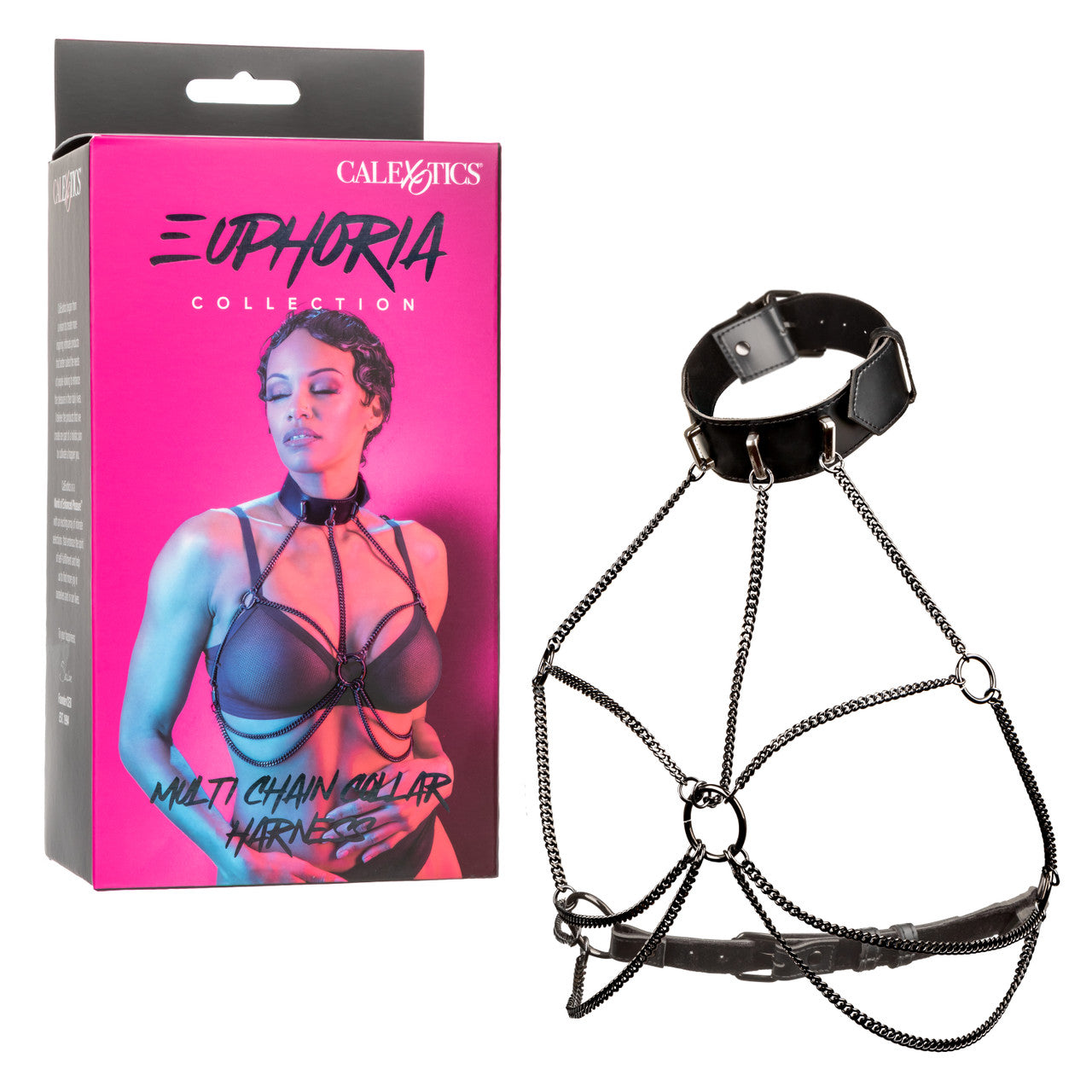 CalExotics Euphoria Collection Multi Chain Collar Harness