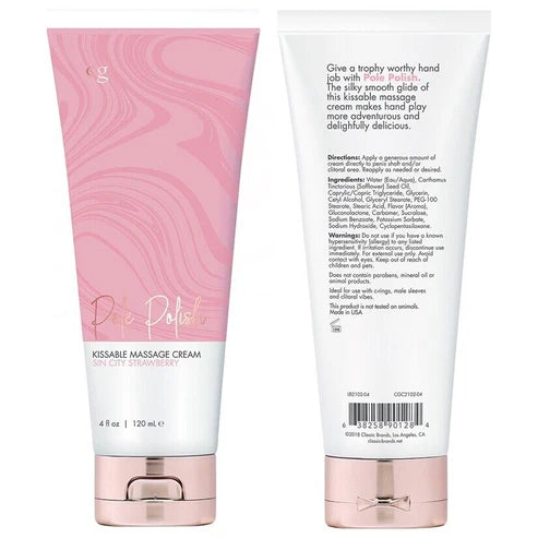 CG POLE POLISH KISSABLE MASSAGE CREAM-NOT SO VANILLA, Sity Strawberry