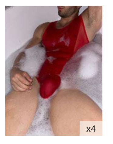Red One Piece Set for Men