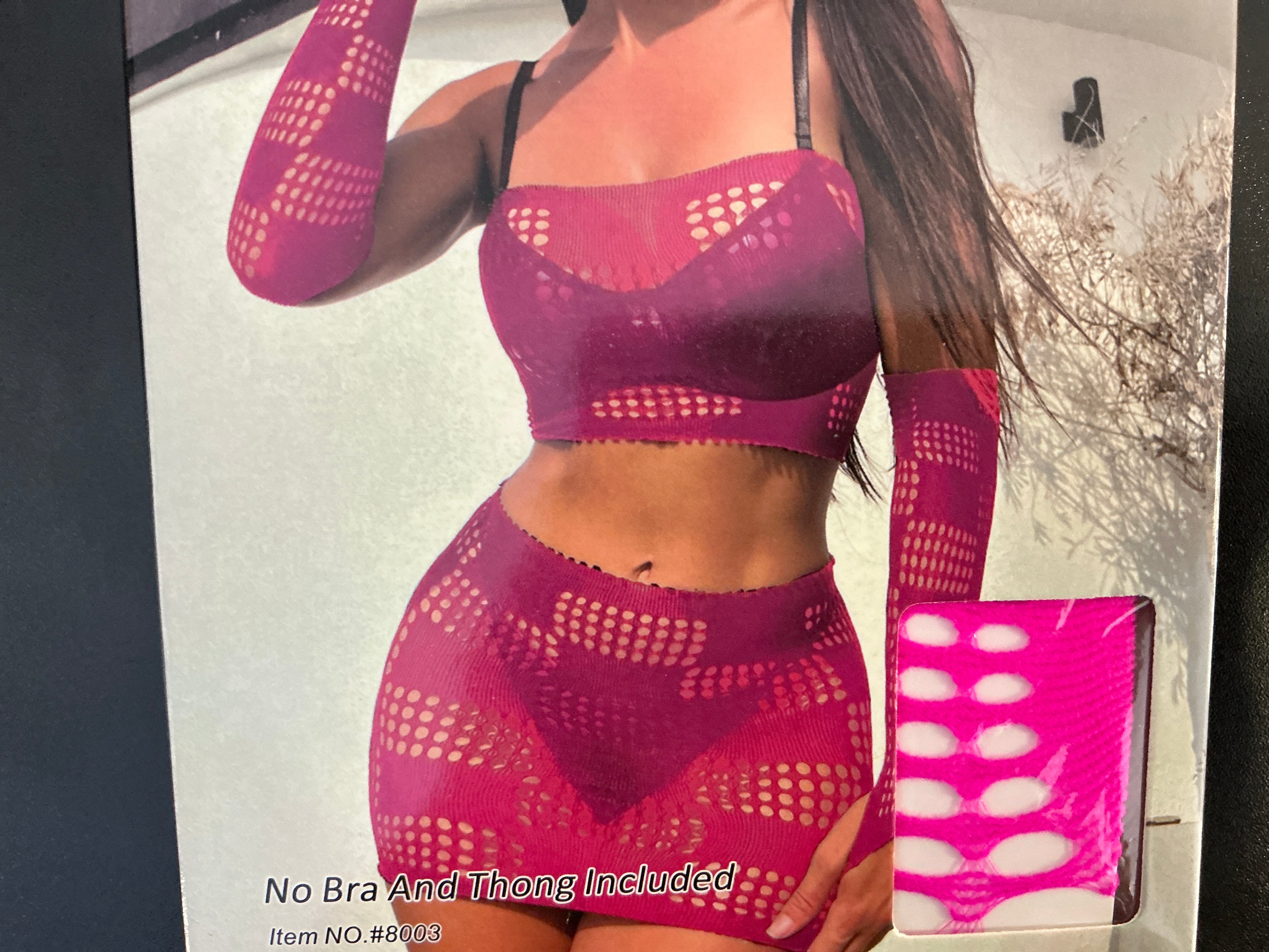 Pink Tube Top and Skirt