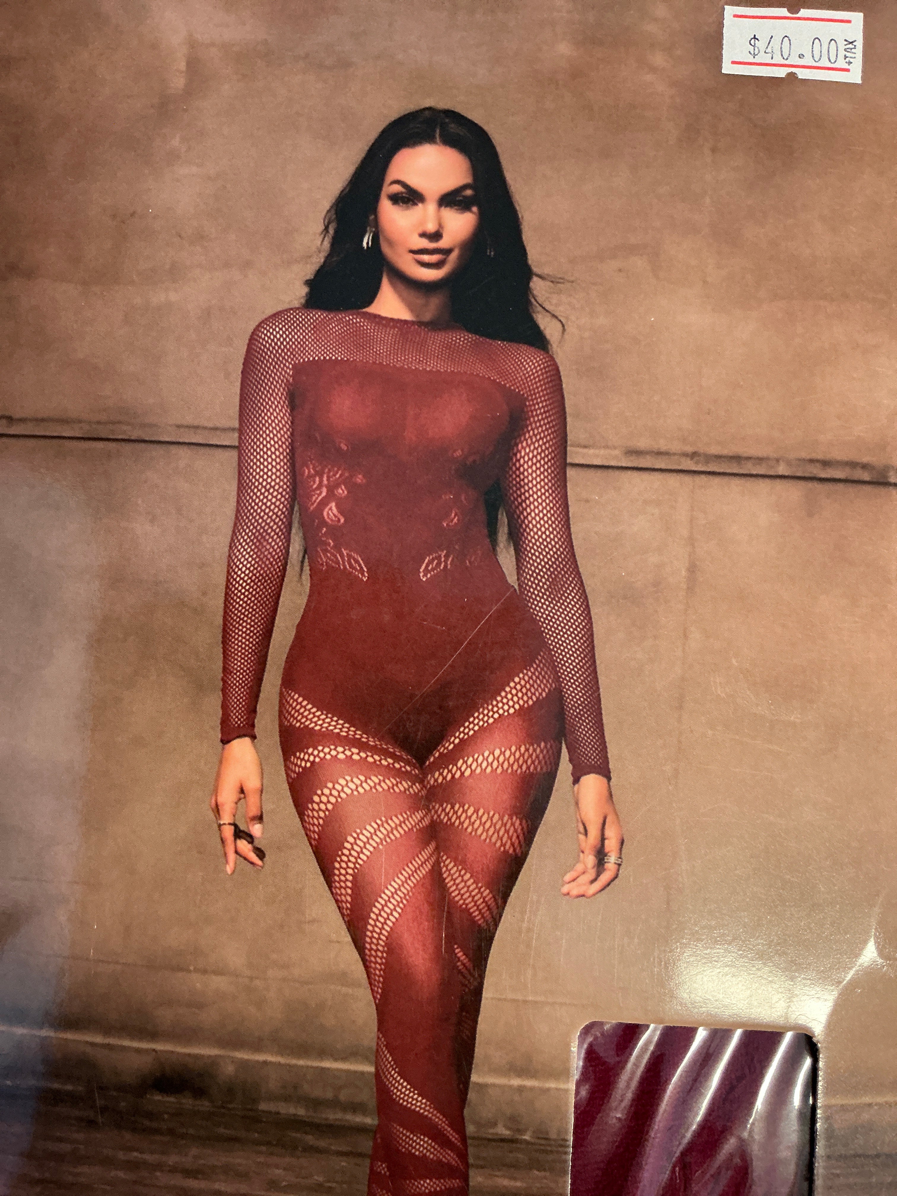 Burgundy Full Bodysuit