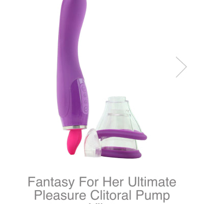 Fantasy For Her Ultimate Pleasure Clitoral Pump Vibe