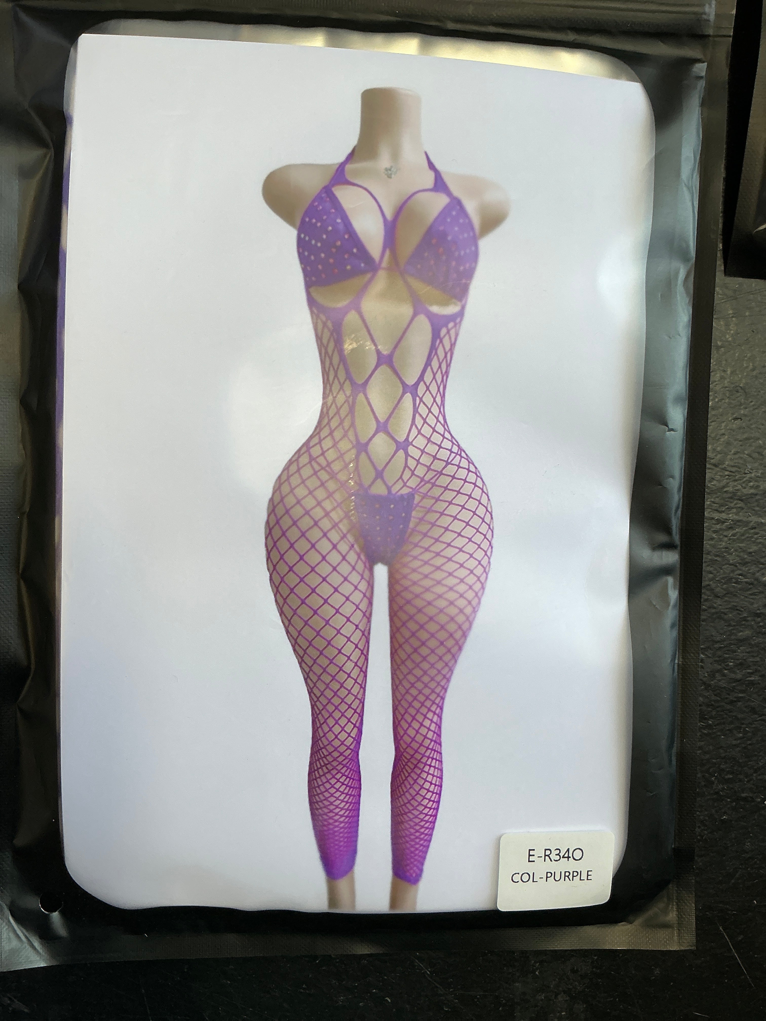 FULL BODY FISHNET TOP WITH THONG