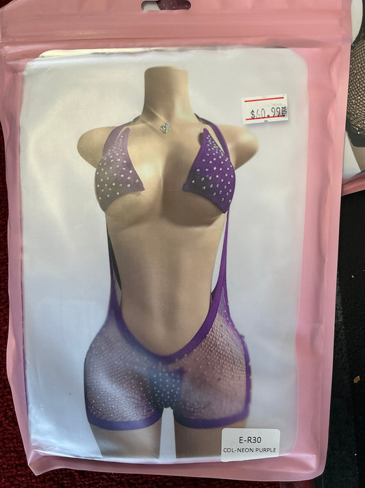 3 pc Diamond clear straps dance ware
