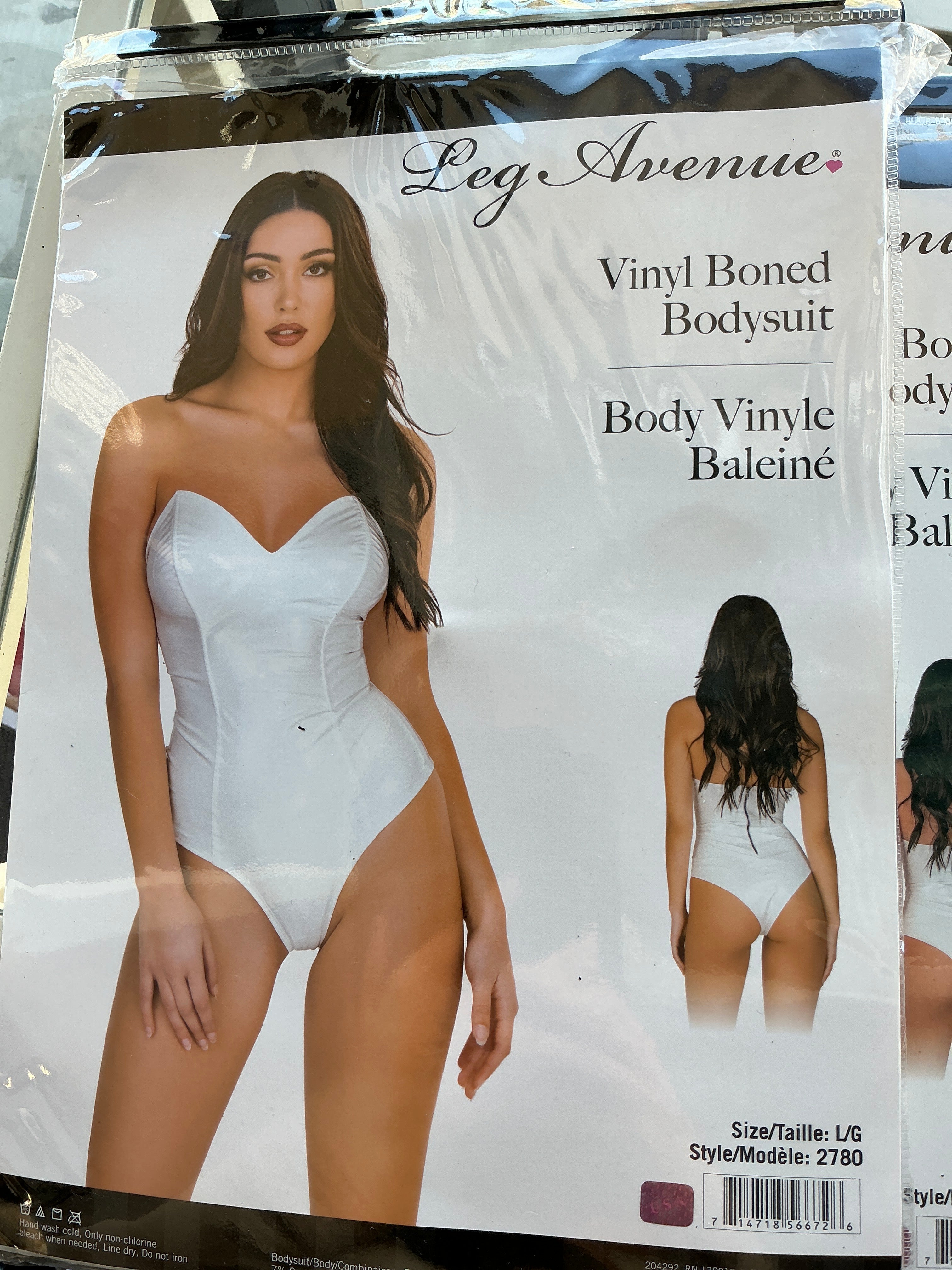 White body suit costume