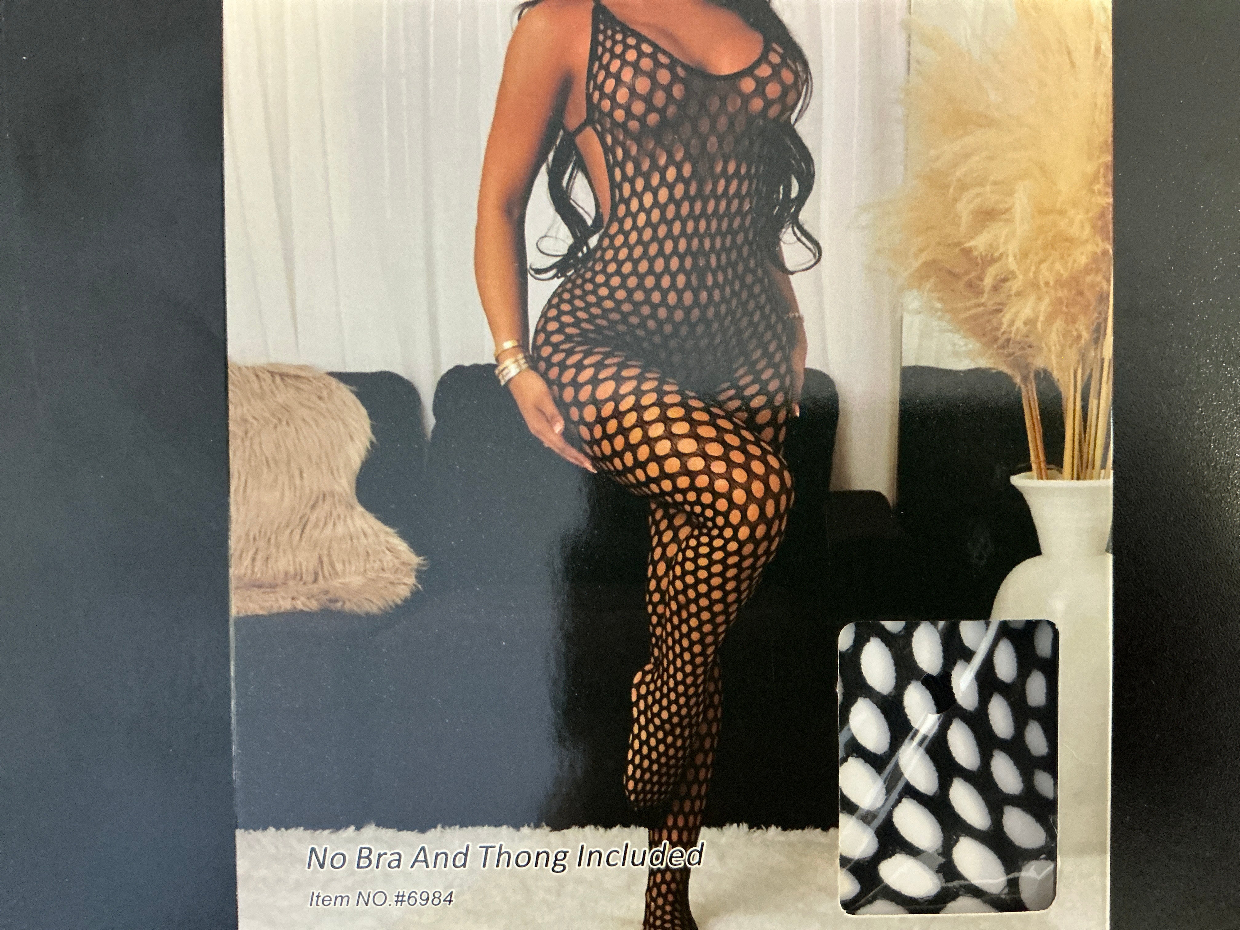 Black Potholes Body Stocking