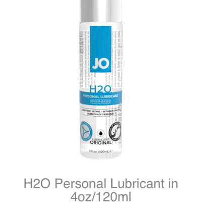 O H2O Original Water Based Lubricant 4oz