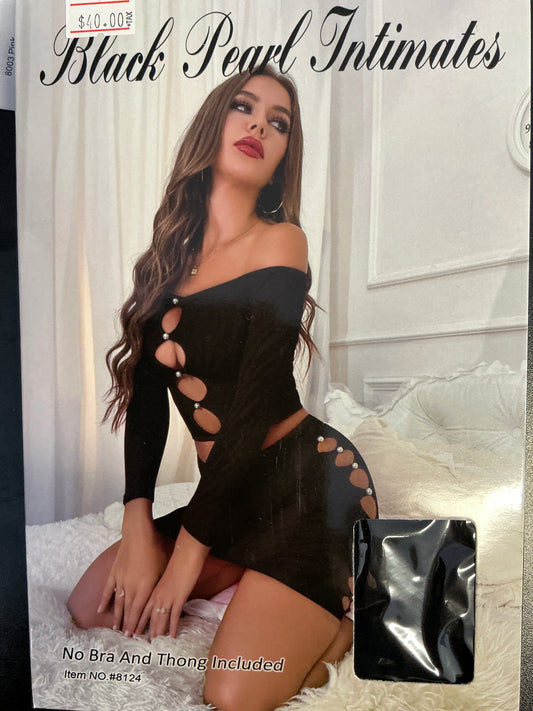 Black 2pc bodysuit