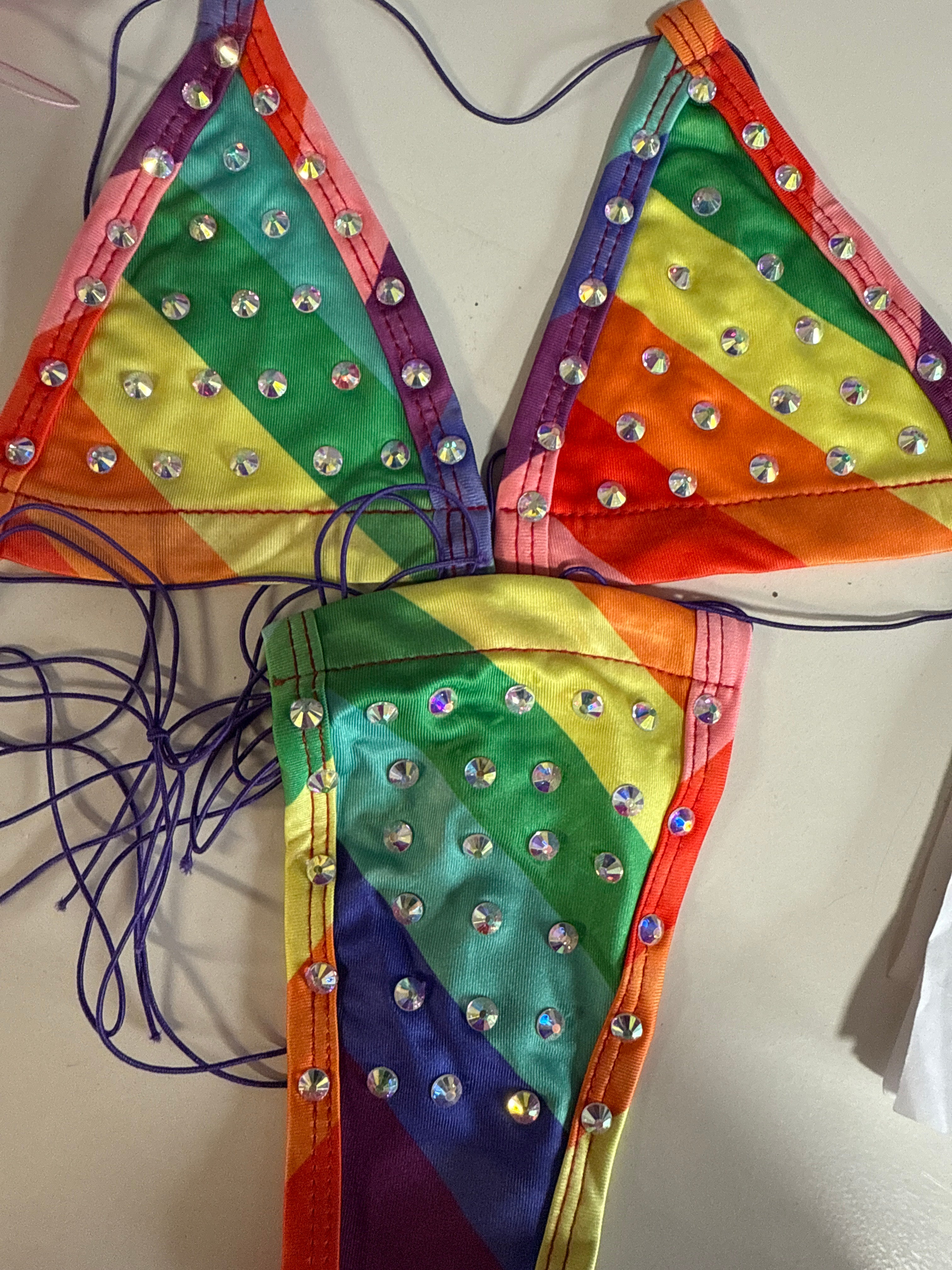 Rainbow, micro bikini ￼