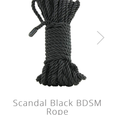 Scandal Black BDSM Rope