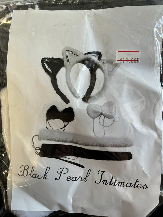 White cat ears at