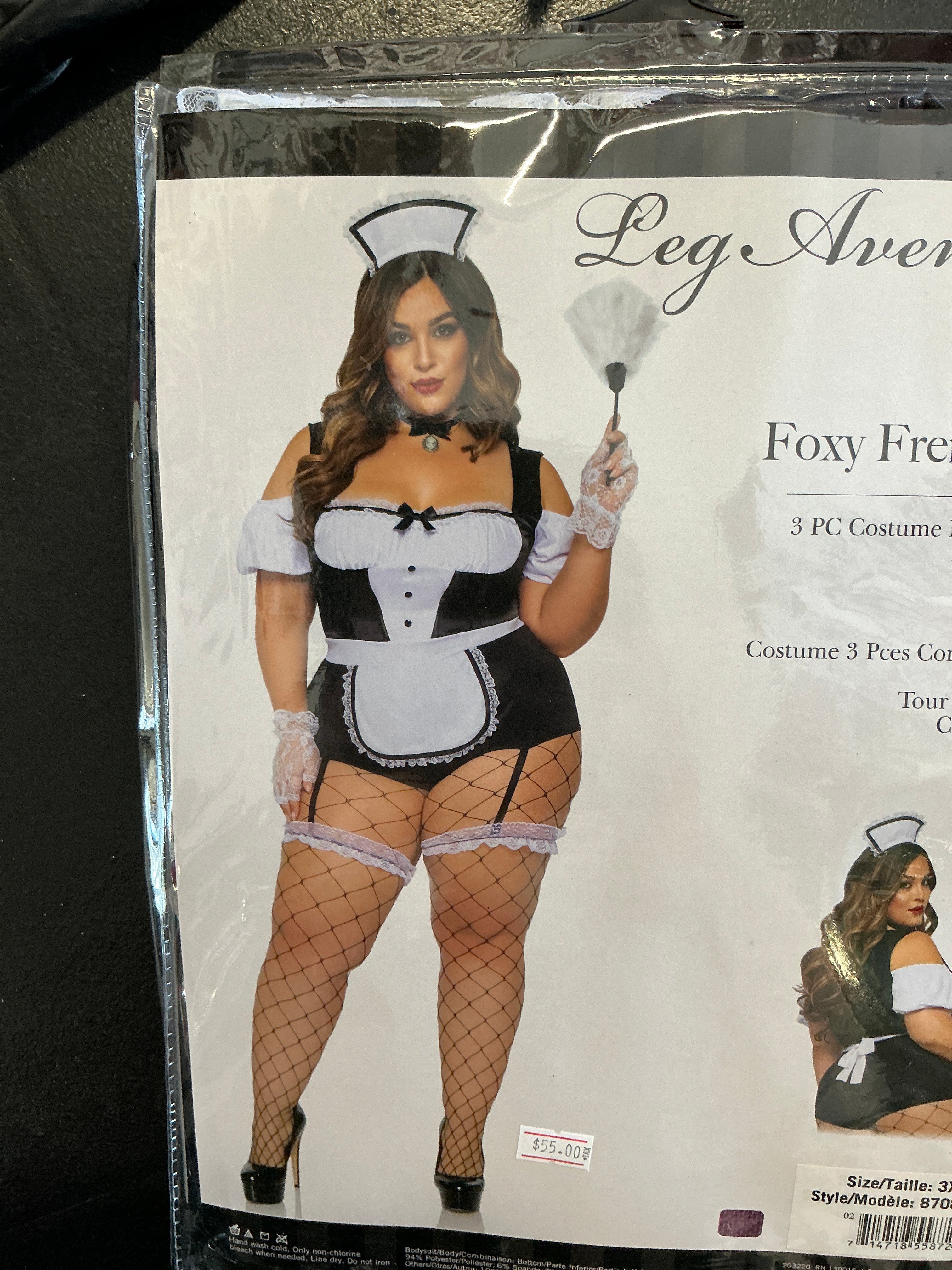 Sexy made plus size costume