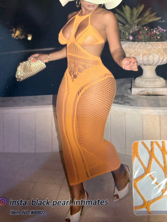 Orange Bikini Dress