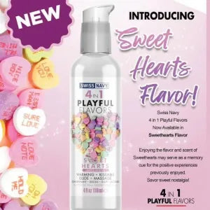 Swiss Navy 4 In 1 Playful Sweet Heart 4 Oz