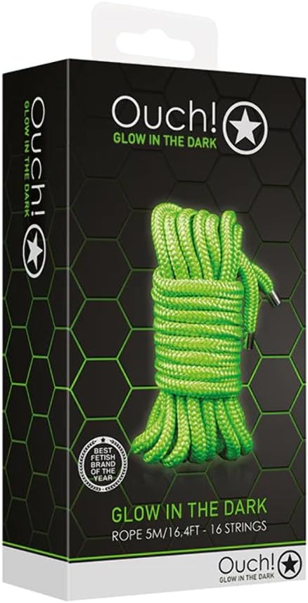 OUCH! Glow In The Dark Rope - 5m - Glow in Dark -16 Strings