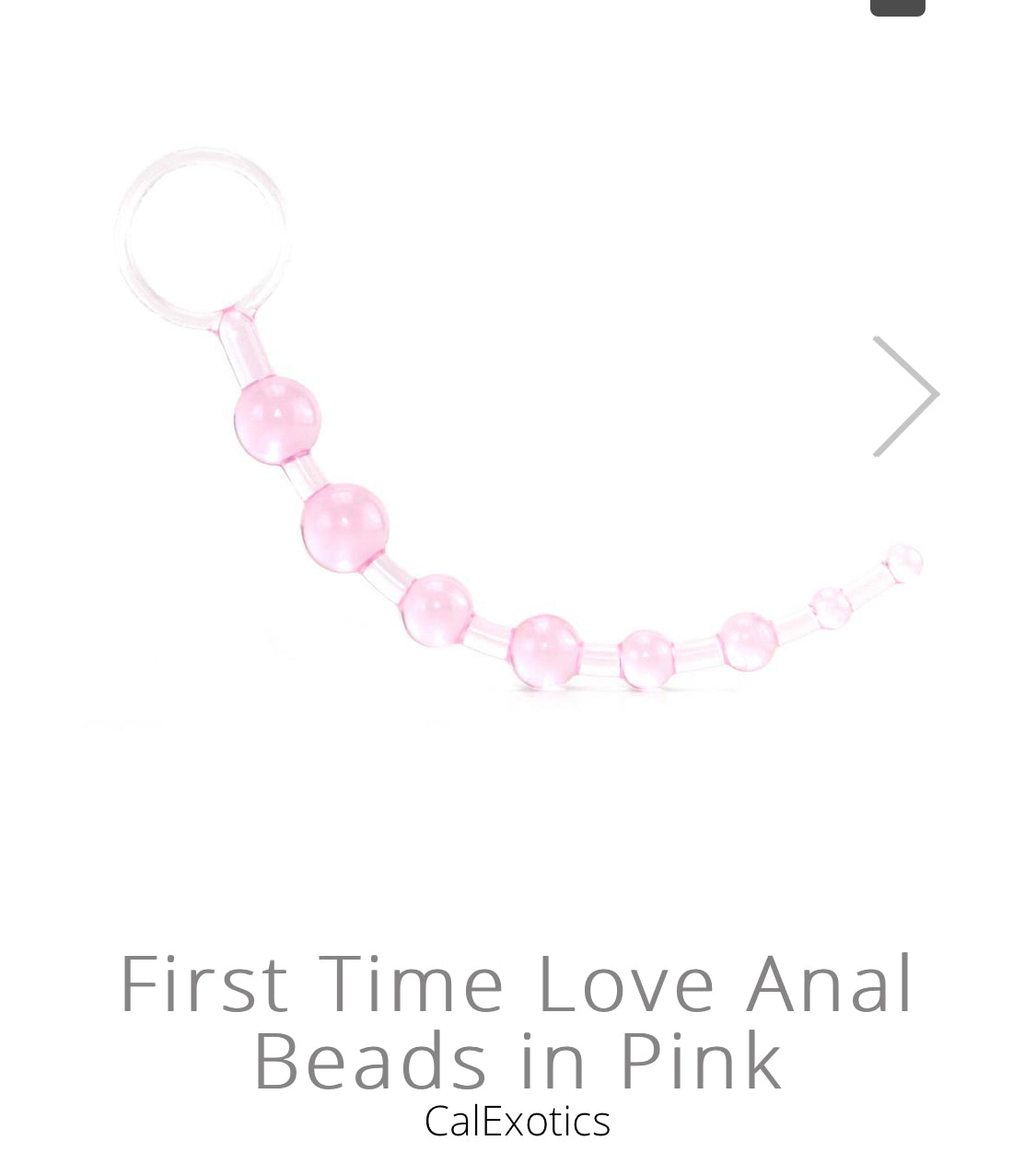 First Time Love Anal Beads in Pink