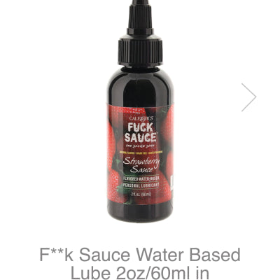 Fuck Sauce Flavored Water Based Personal Lubricant Strawberry - Watermelon 2oz