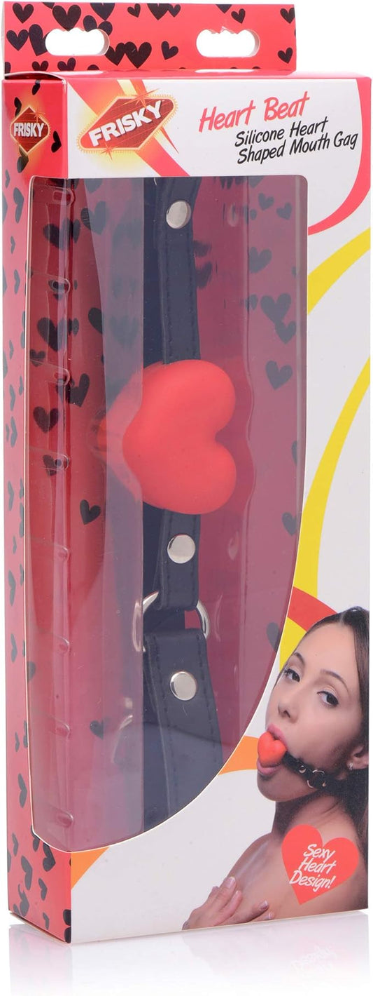 Heart Beat Silicone Heart Shaped Mouth Gag