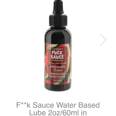 Fuck Sauce Flavored Water Based Personal Lubricant Strawberry - Watermelon 2oz