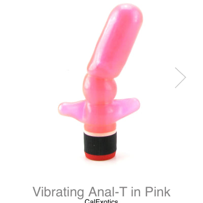 Vibrating Anal-T in Pink