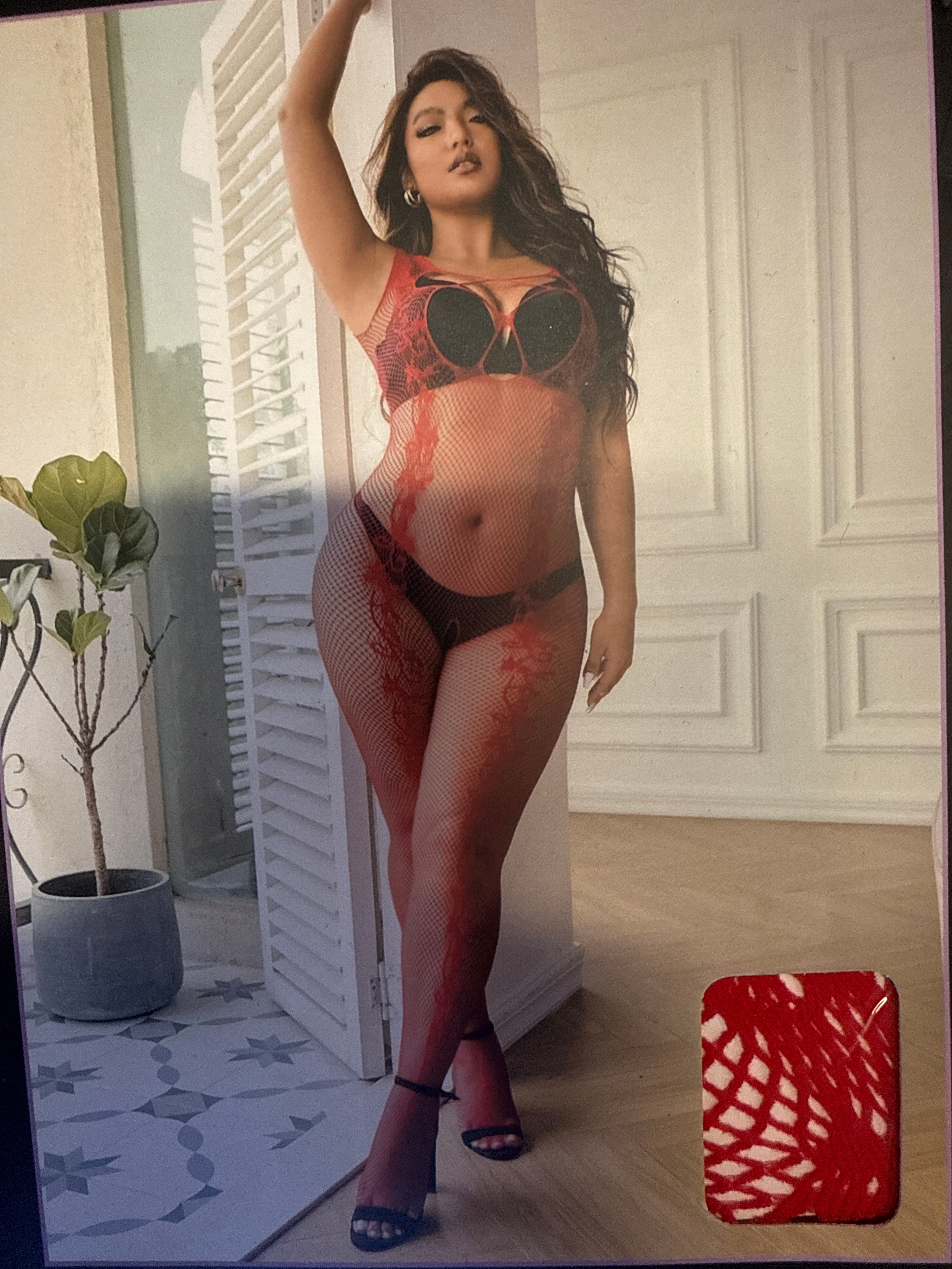Red mesh set