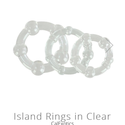 Island Rings in Clear