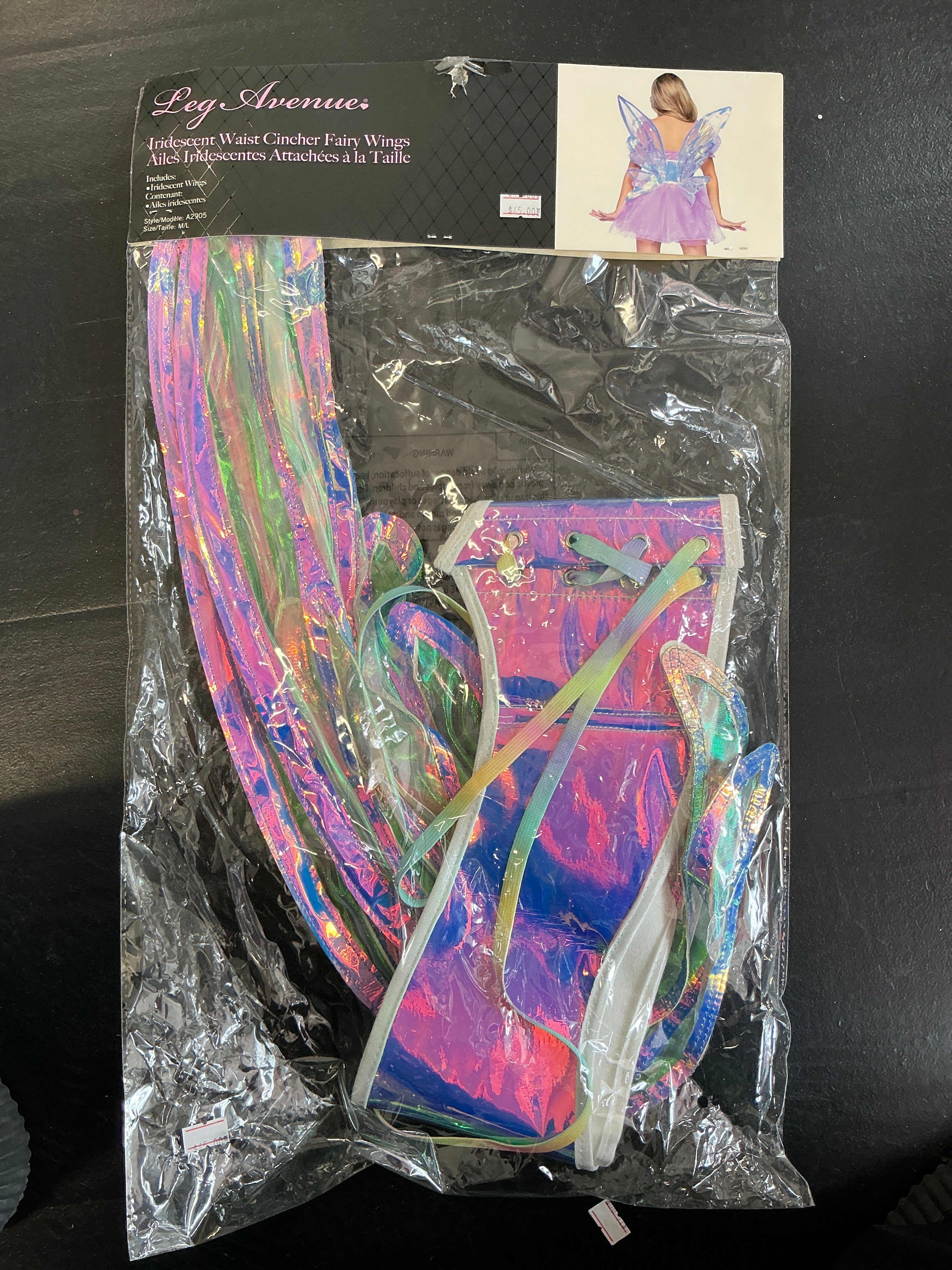 Waist cinched fairy wings