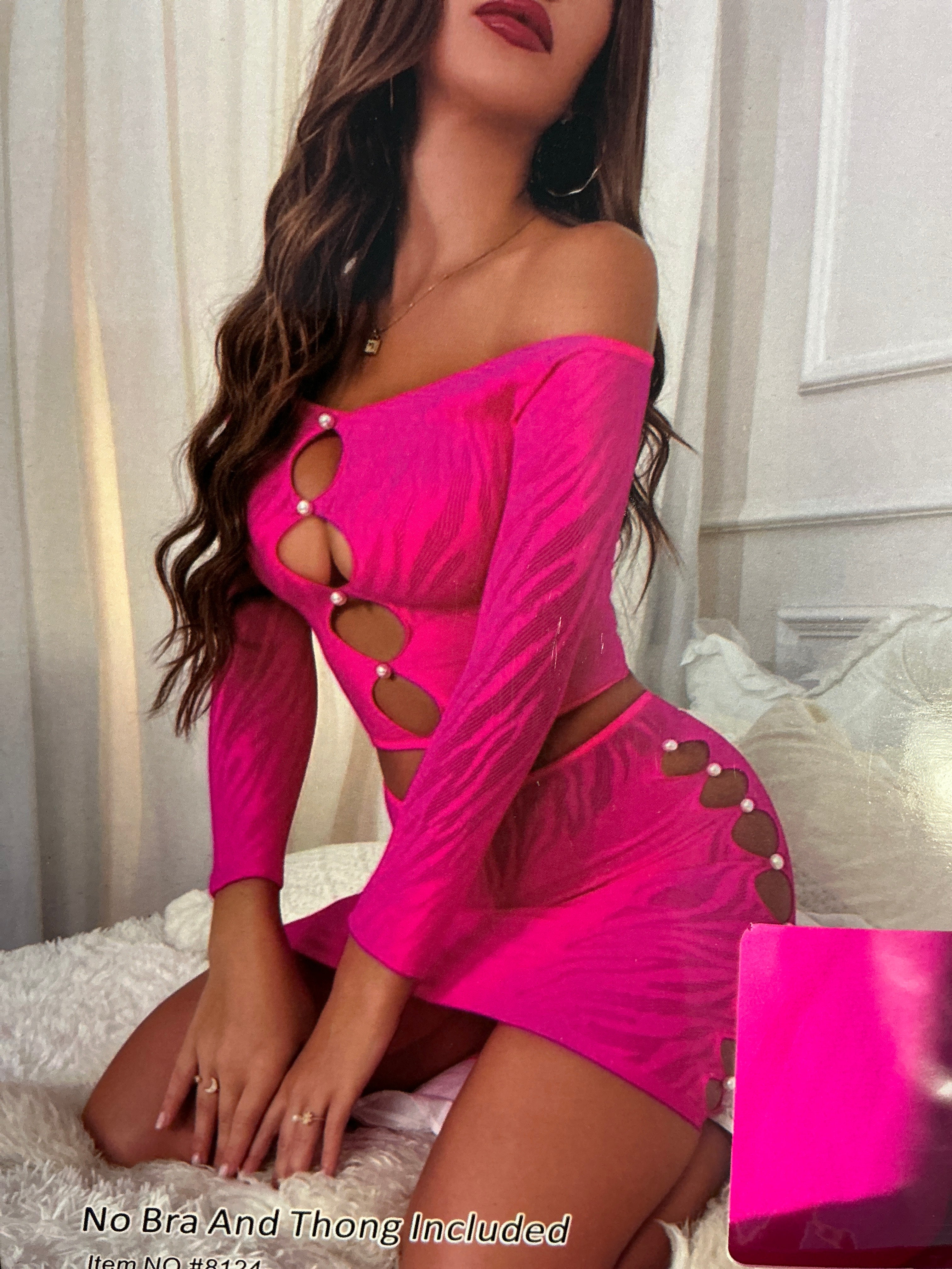 Hot Pink 2pc bodysuit