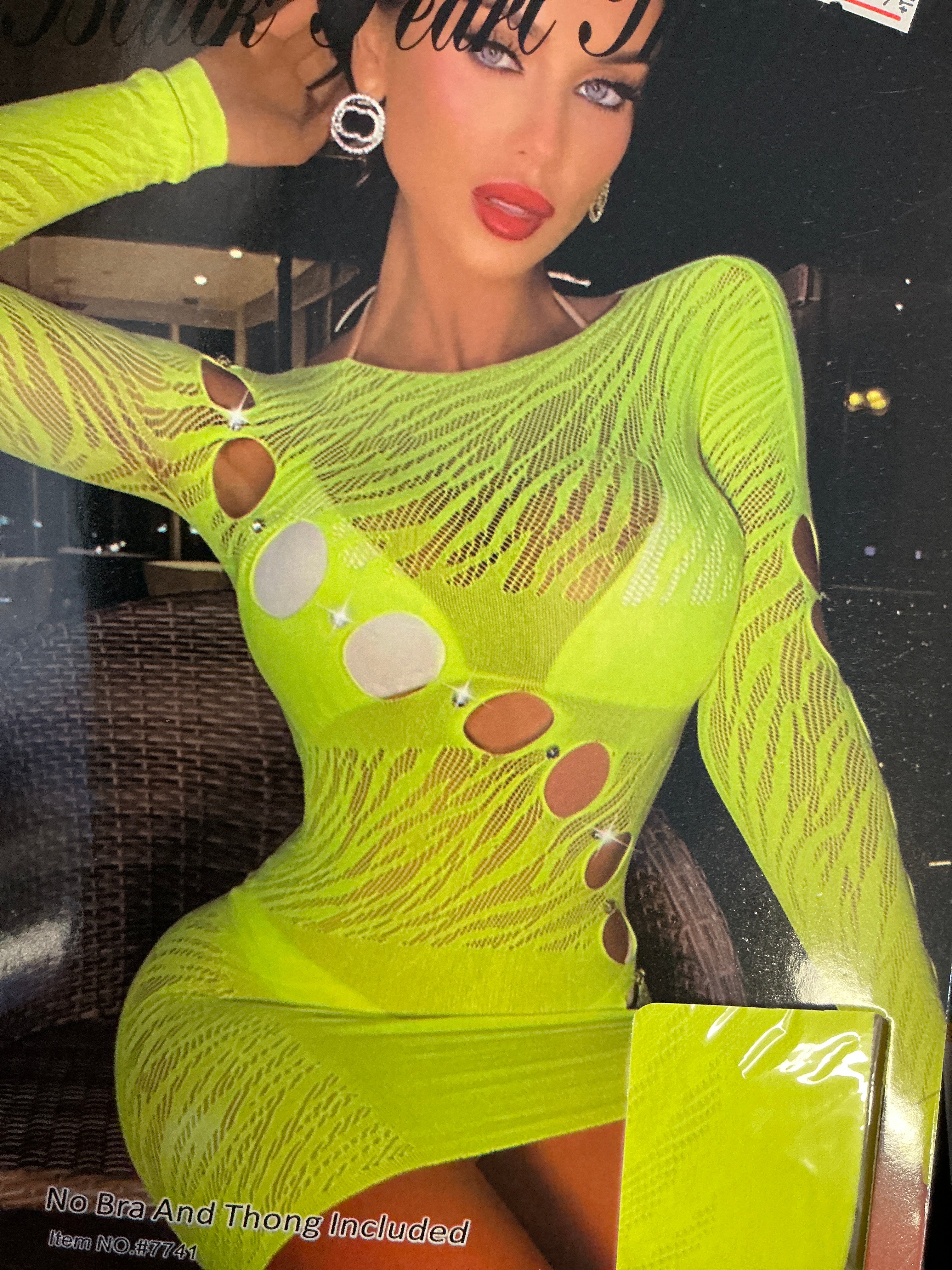 Yellow Diamond Cut Out Dress