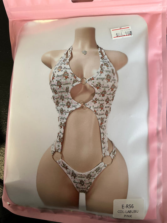LaBubu full diamond, solid color lingerie