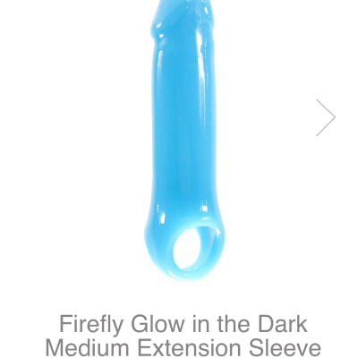 Firefly Glow in the Dark Medium Extension Sleeve in Blue