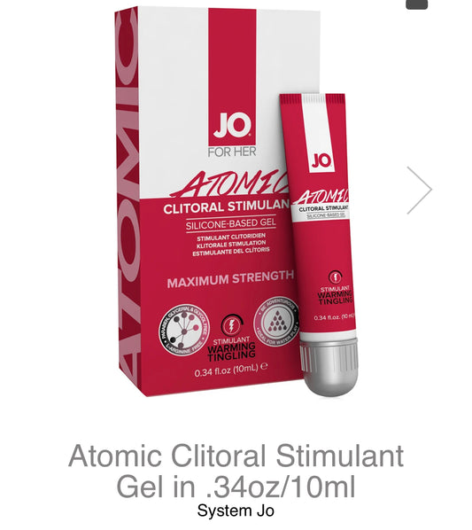Atomic Clitoral Stimulant Gel in .34oz/10ml